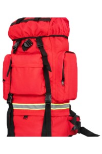 SKFAK027 Manufacturing Double Shoulder First Aid Kit Large Capacity Multi-purpose First Aid Kit Waterproof Custom Reflective Strip First Aid Kit Adjustable Up and Down Link Active Lock Hide Waist Side Bag Separate Barrier First Aid Kit Supplier side view